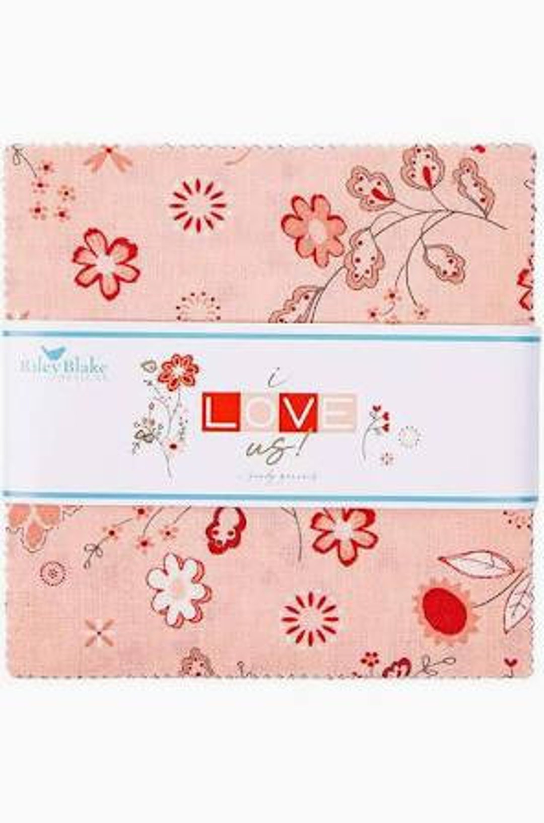 I Love Us 5 Charm Pack for Riley Blake by Sandy Gervais - Etsy