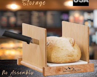 America's Bread Slicer, Great For Homemade Bread Or Unsliced Store Bought. Perfectly Cut Slices Every Time! A Great Gift For Bread Lovers