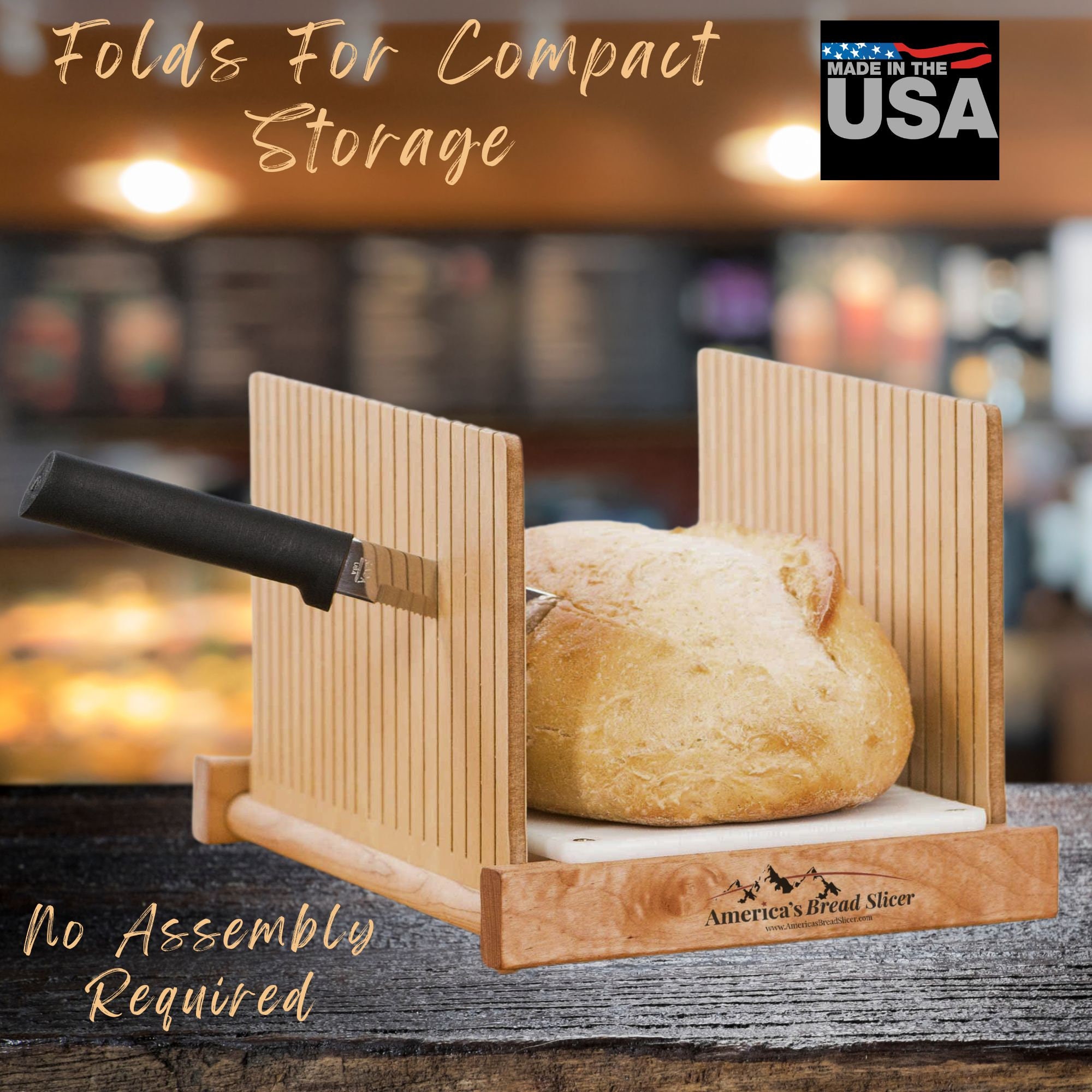 America's Bread Slicer, Great for Homemade Bread or Unsliced Store