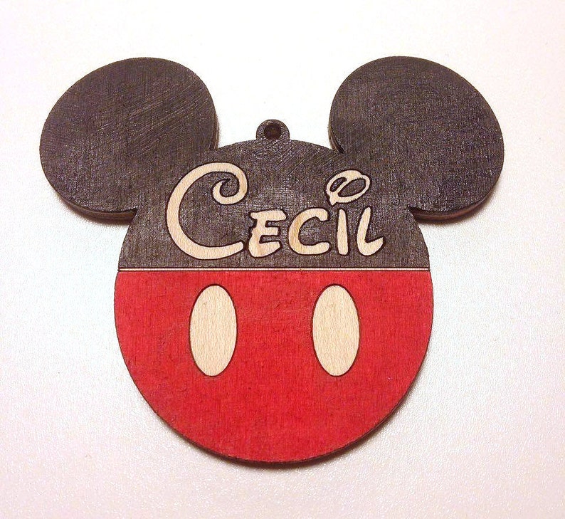 Personalized Mickey Mouse Ornaments Minnie Mouse Ornaments Custom Disney Ornament Decorations for Christmas, Hanukkah Disney Memories image 5