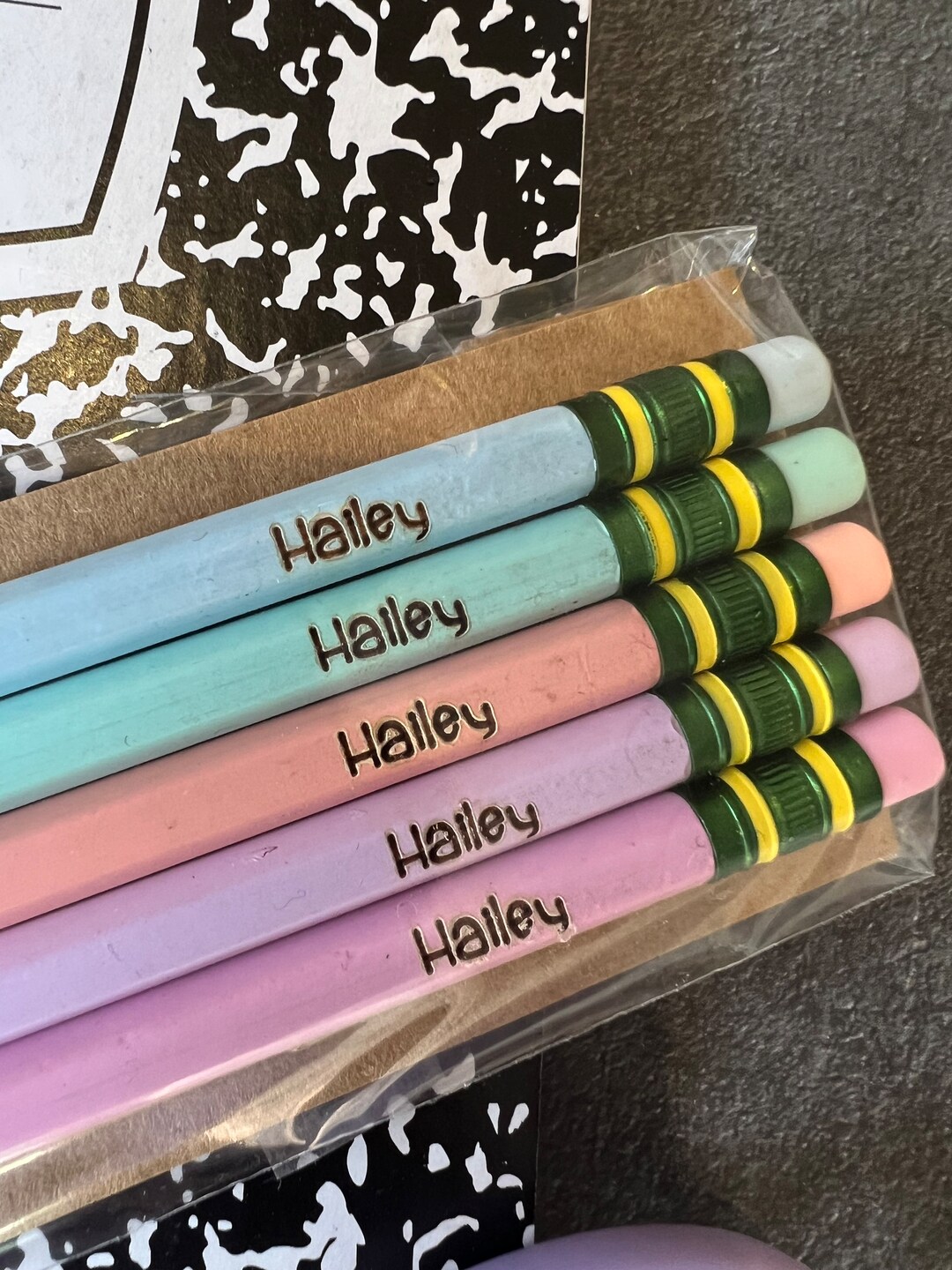 Custom Name Engraved Ticonderoga Pencils - Personalized School Supplies ...