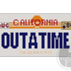 Back to the Future Outatime plate - Printable PDF Pattern