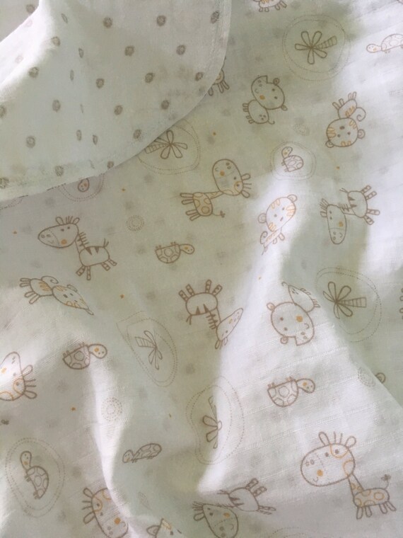 Receiving Blanket Gauze Baby Blanket Swaddle Blanket Etsy