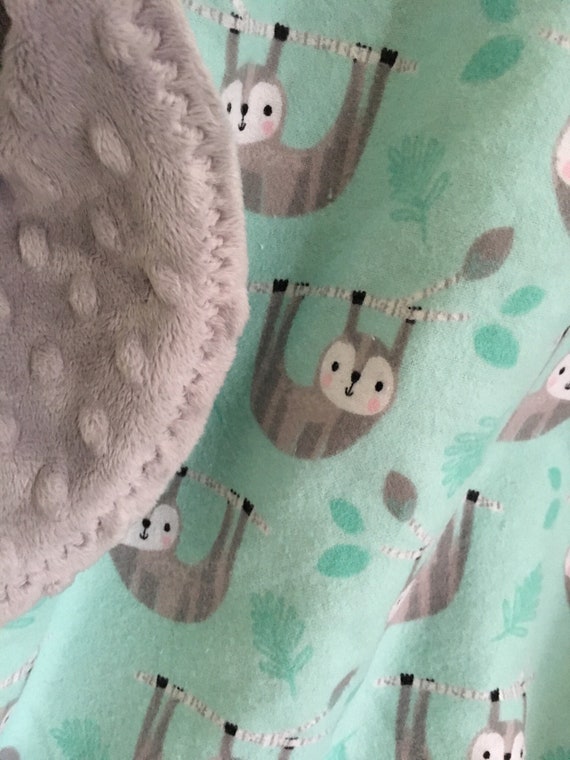 Flannel Baby Blanket ~ Flannel and Minky Baby Girl Blanket ~ Minky Baby Blanket ~ Sweet Birdies Baby Blanket ~ Daycare Blanket
