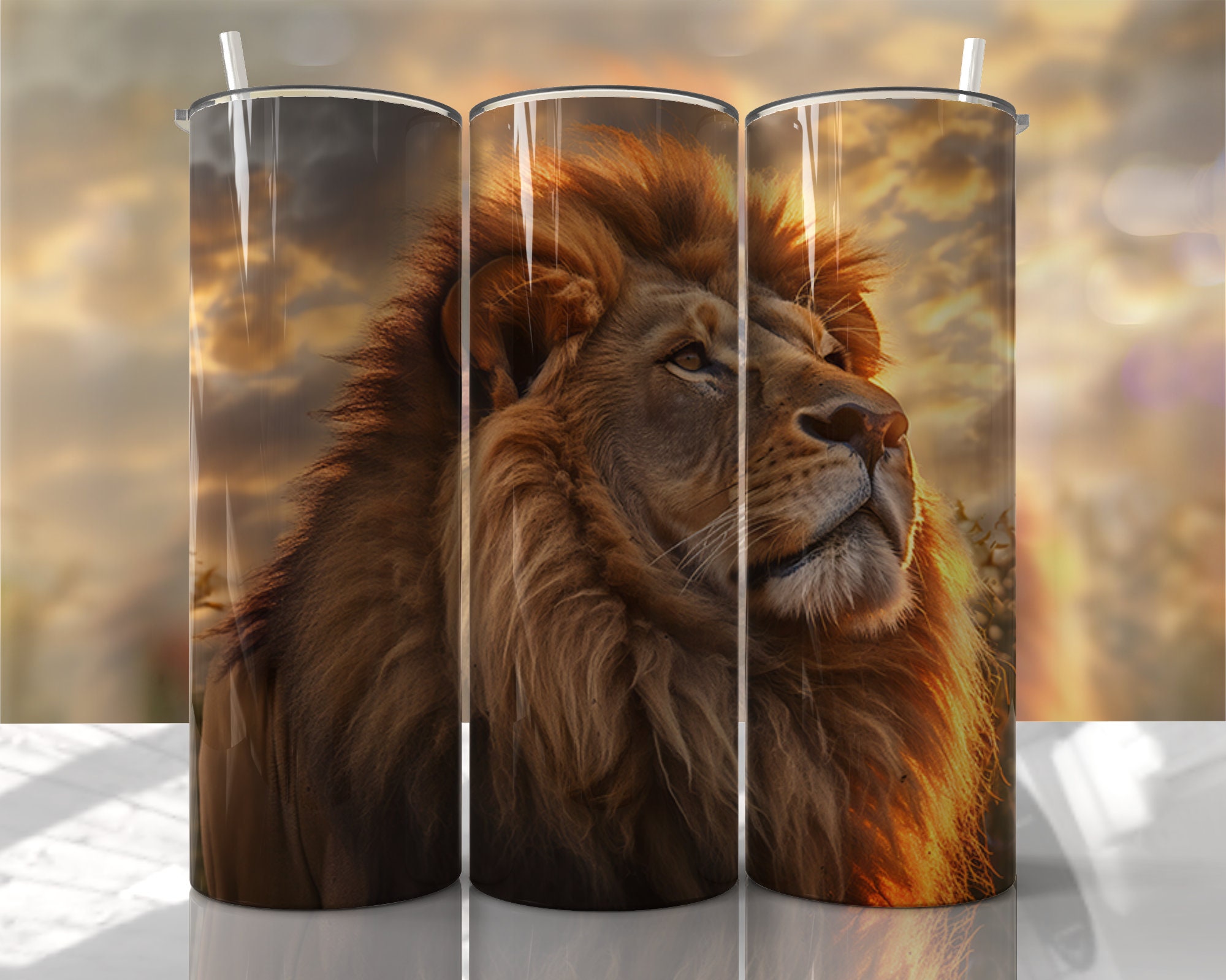 Lion and Jesus Etsy
