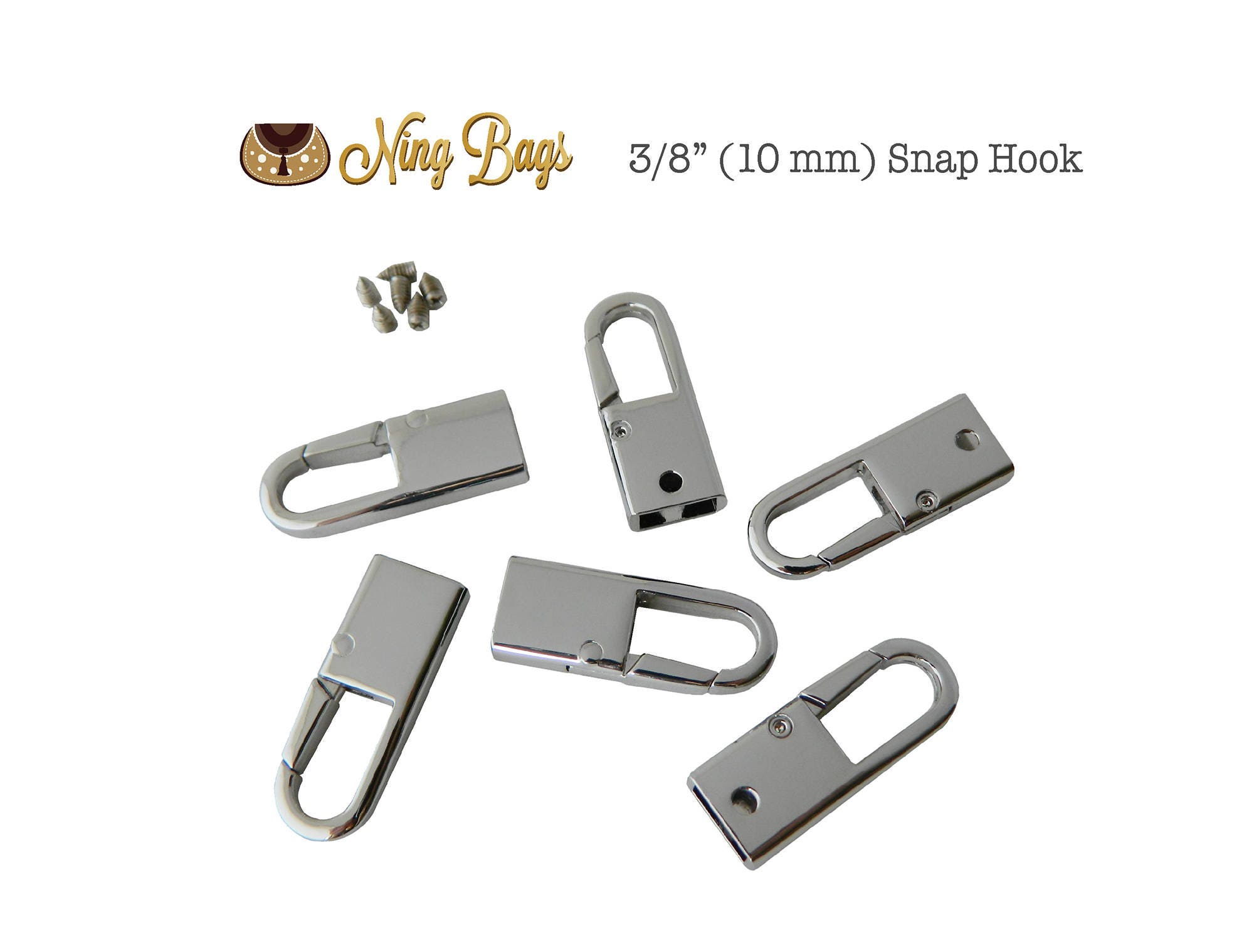 Set of 6 // 3/8 10 mm Strap Hook Strap Hook Strap Etsy