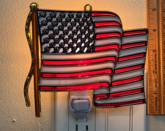 American Flag Patriotic Night Light