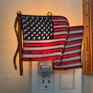 American Flag Patriotic Night Light