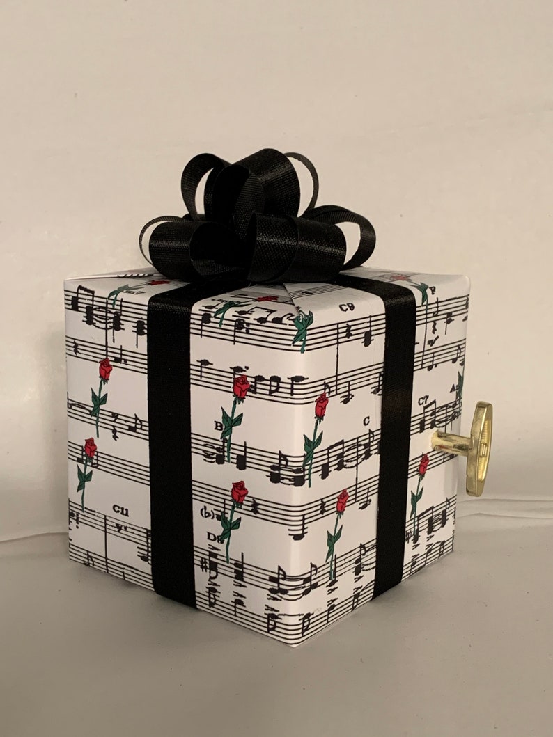 Phantom of the Opera Music box wrapped as a gift image 3