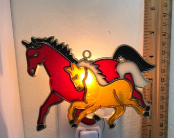 Racing horses  Night Light