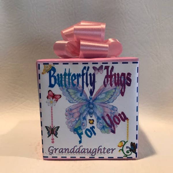 Butterfly Music box wrapped as a gift