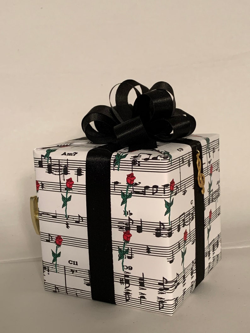Phantom of the Opera Music box wrapped as a gift image 4