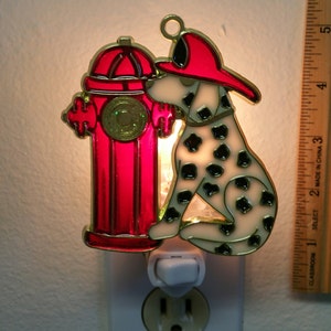 Dalmation and Fire Plug Night Light