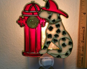 Dalmation and Fire Plug Night Light