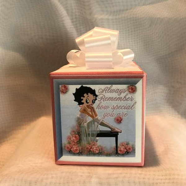 Betty Boop Music box wrapped as a gift