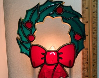 Christmas Wreath Night Light