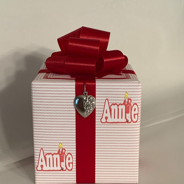 Annie Music box wrapped as a gift