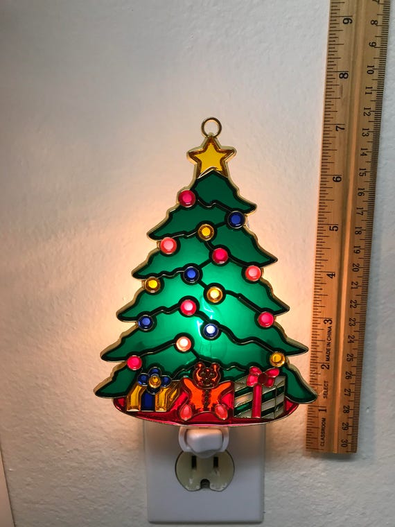 CHRISTMAS HOLIDAY SUNCATCHER NIGHTLIGHT SANTA CLAUS NIGHTLIGHT