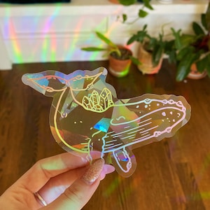 Whale Suncatcher | Window Decal | Rainbow Maker | Prism | Vinyl