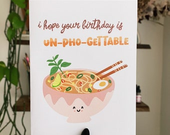 Un-PHO-Gettable Birthday | Greeting Card | Art | Illustration | Watercolor | Pho