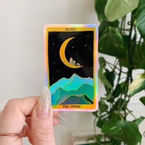 Tarocchi Moon Sticker / Olografico / Tarocchi