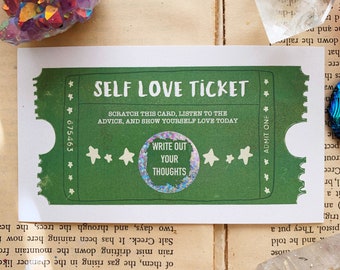 Self-Love Scratch-Off Ticket Pack (6) | Party Favor | Scratchers