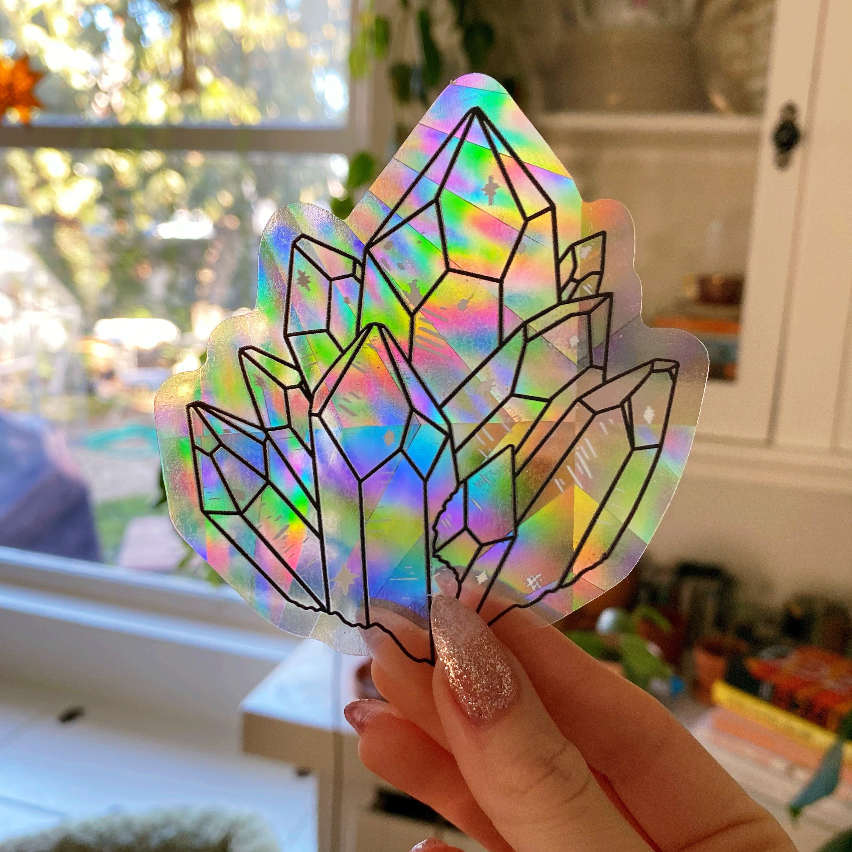 Luna Moth Sun Catcher Rainbow Maker Window Sticker – Botanical