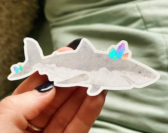 Holographic Shark Sticker | Sea Animal | Shark Week