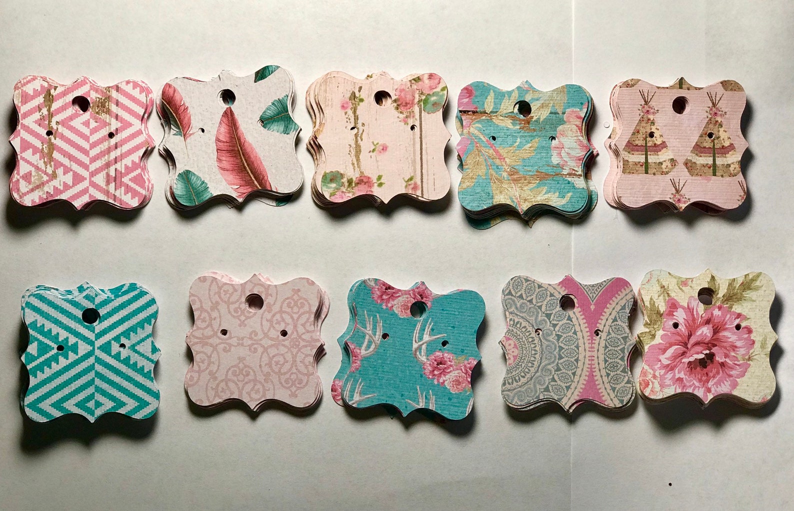 Earring cards earring holders earring tags cardstock Etsy