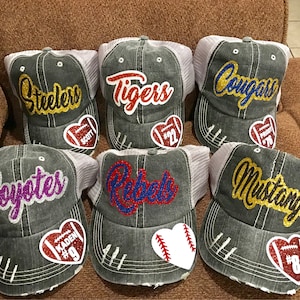 Baseball cap, Softball cap, football cap, volleyball cap, football mom, softball mom, trucker hat, mesh hat,baseball, baseball mom image 3