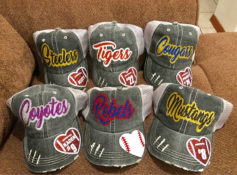 Baseball cap, Softball cap, football cap, volleyball cap, football mom, softball mom, trucker hat, mesh hat,baseball, baseball mom image 3