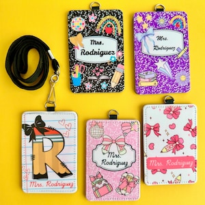 Teacher badgeholder, Teacher lanyard, teacher appreciation, back to school, teacher gifts, lanyards, badge holders, ID holders, teachers