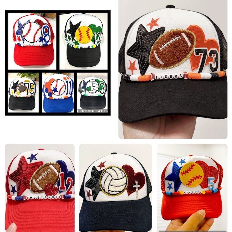 Baseball cap, Softball cap, football cap, volleyball cap,  football mom, softball mom,  trucker hat, baseball mom, hat patches,