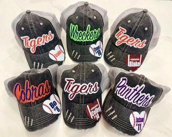 Baseball cap, Softball cap, football cap, volleyball cap,  football mom, softball mom,  trucker hat, mesh hat,baseball, baseball mom