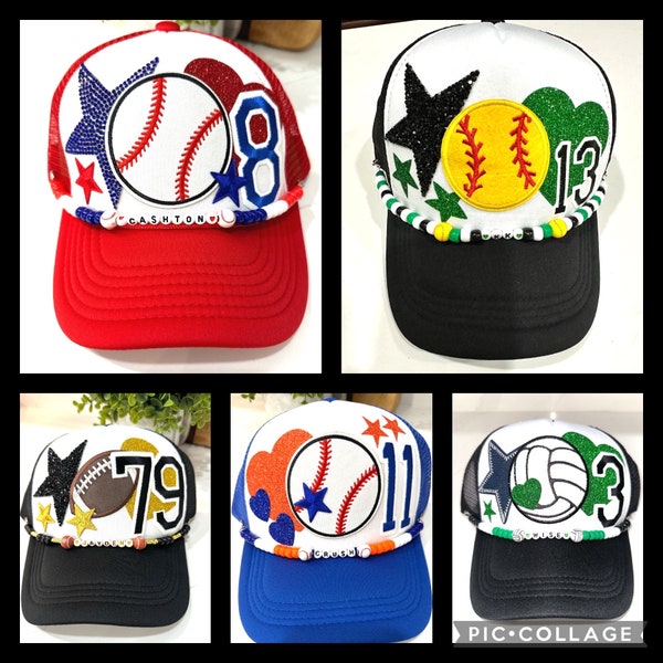 Baseball cap, Softball cap, football cap, volleyball cap,  football mom, softball mom,  trucker hat, baseball mom, hat patches,