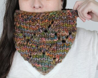 Copper Foxes Cowl Super Bulky KNITTING PATTERN