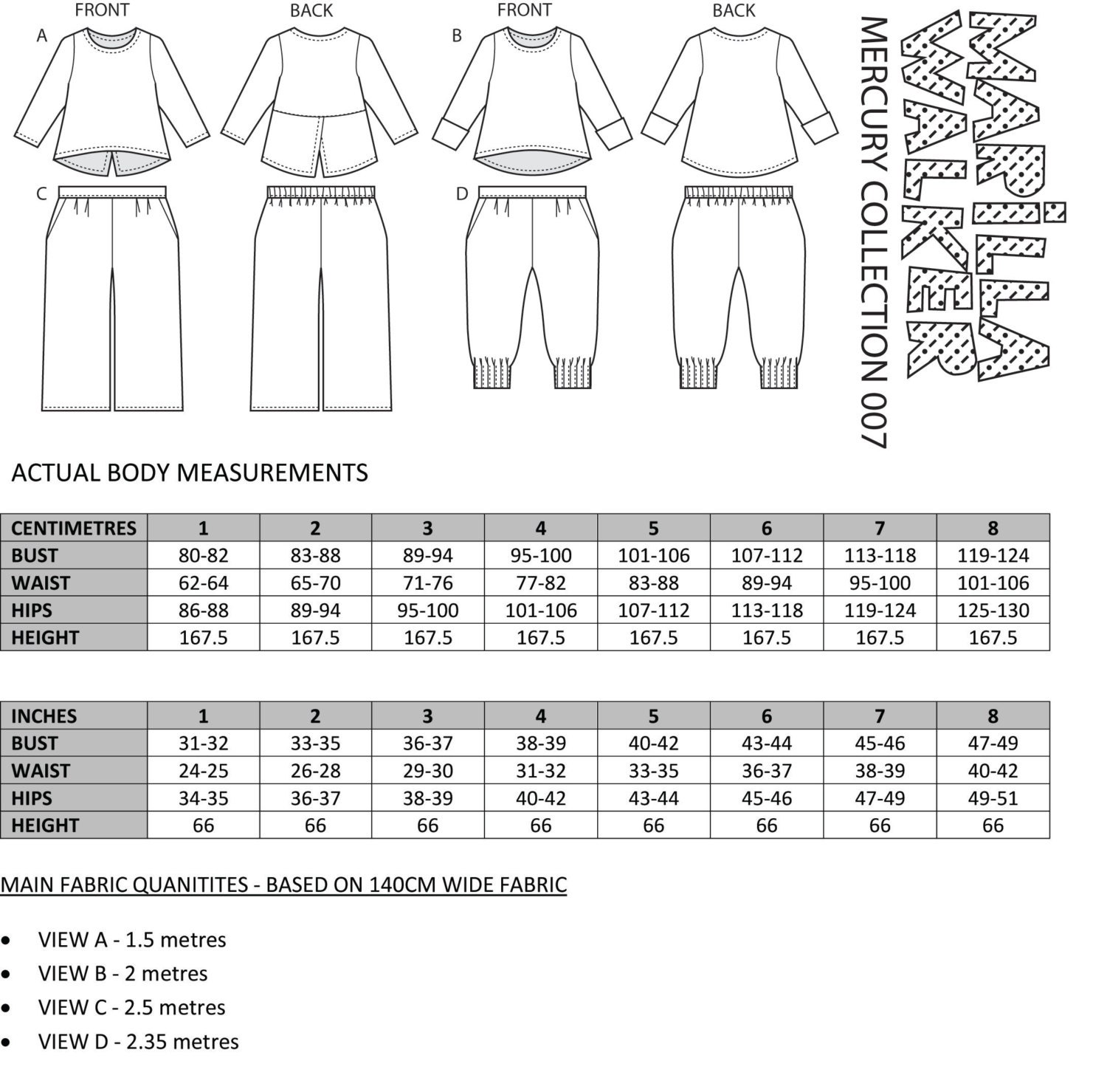 PDF Mercury Collection Sewing Pattern - Etsy