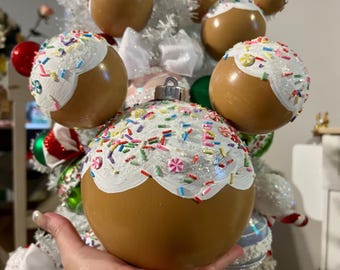 Disneys gingerbread Mickey ornament Huge Large Christmas decoration #1