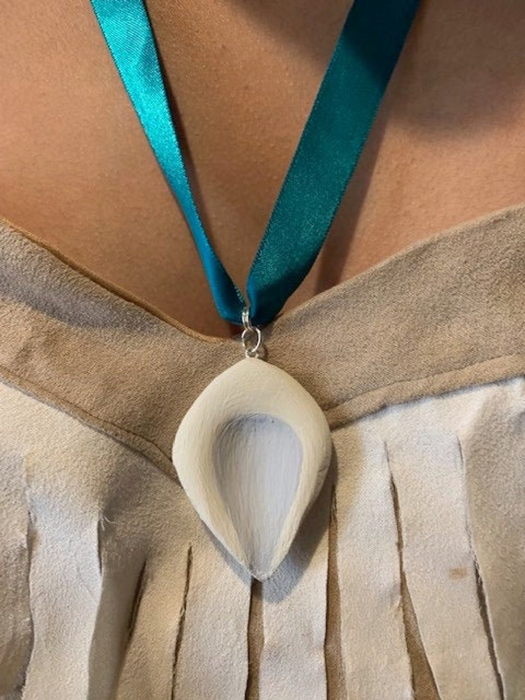 Disneys Pocahontas Necklace Pendant With Ribbon Etsy