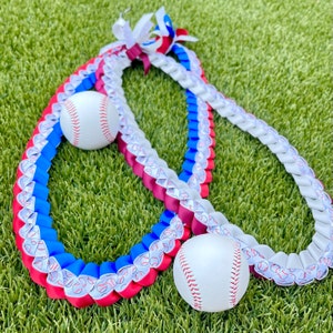 Collier ruban de baseball (soirée des seniors, remise des diplômes, tournois)