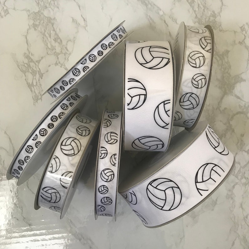 Volleyball Ribbon choose Your Length & Width Etsy