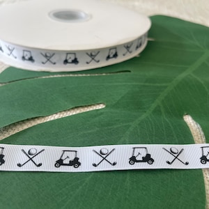Cinta de grogrén para golf de 5/8 de pulgada de ancho (elija su longitud) 5 yardas, 10 yardas, 15 yardas, 20 yardas, 25 yardas, 100 yardas)