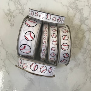 Baseball Ribbon (Choose Your Width & Length)