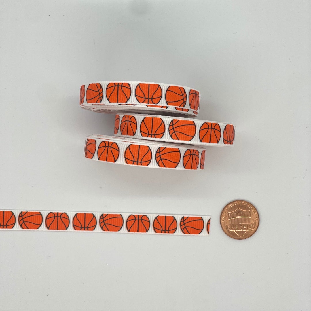 3/8 Inch Basketball Ribbon Etsy