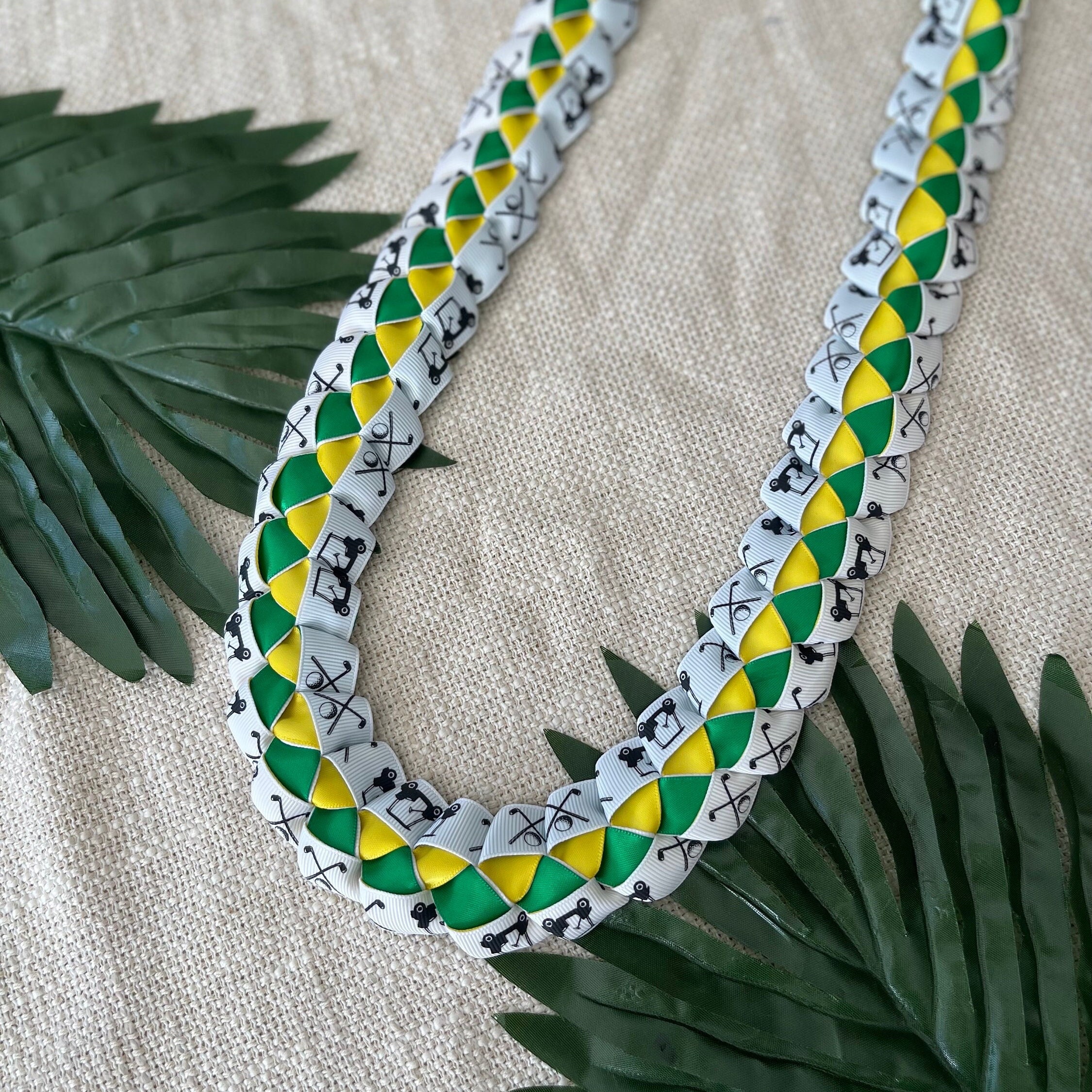 Blue Golf Ribbon Golf Ribbon Lei (graduations, Tournament, Senior Nights, Golf Gift) - Etsy