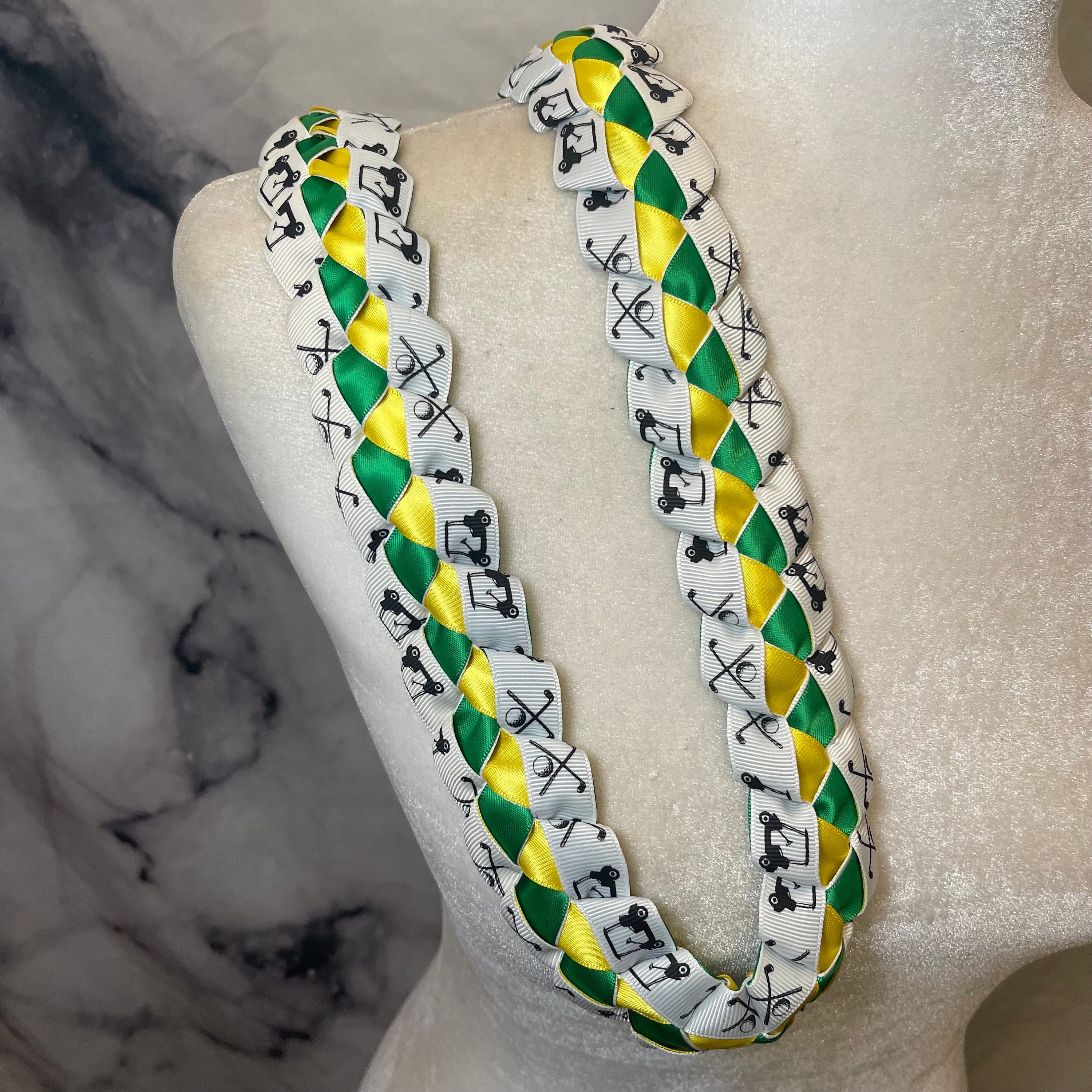 Blue Golf Ribbon Golf Ribbon Lei (graduations, Tournament, Senior Nights, Golf Gift) - Etsy