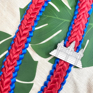 Cambodian Flag Pride Lei - Khmer Flag