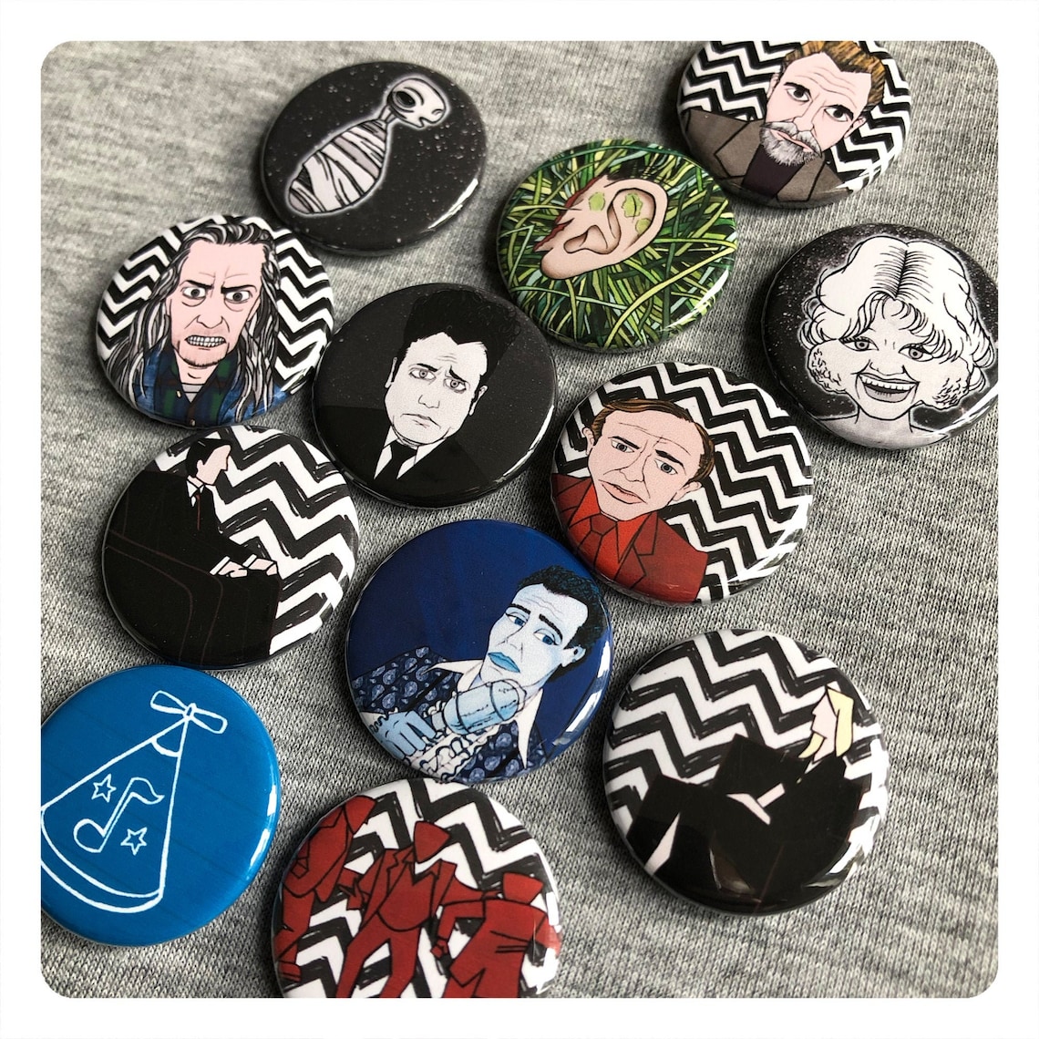 David Lynch Badges Eraserhead Twin Peaks Blue Velvet Etsy