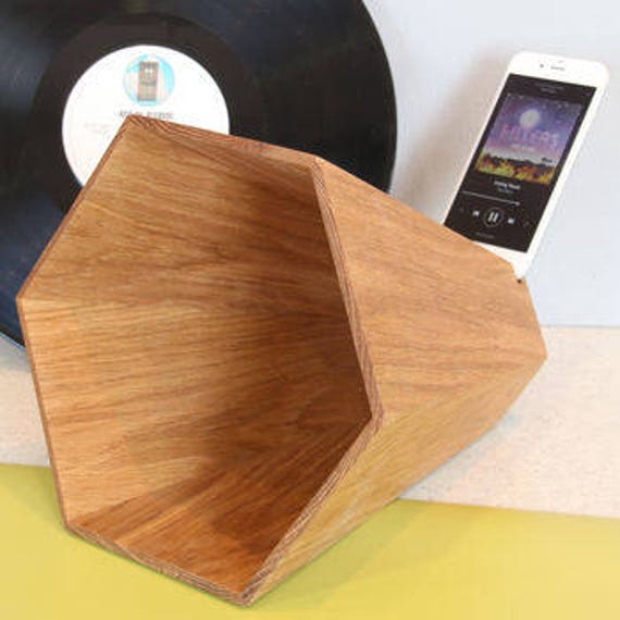 wooden iphone speaker