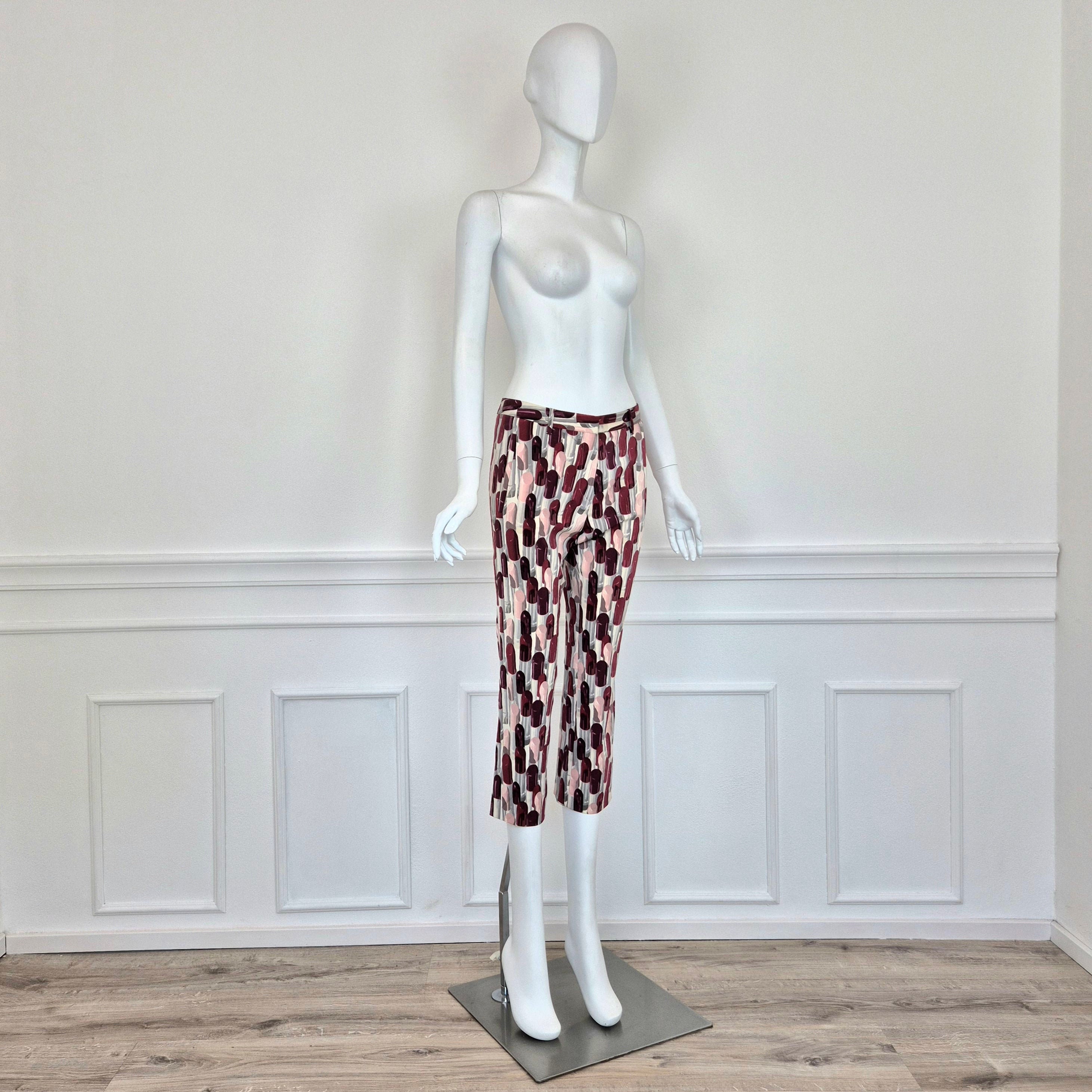 Prada | Ss 2000 Lipstick Print Trousers - Etsy